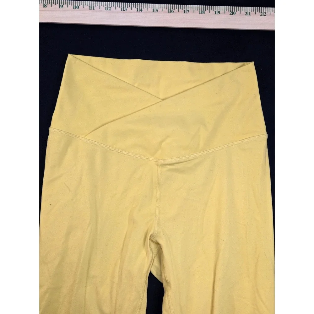 Paragon Women Crossover Waistband High Rise‎ Athletic Leggings Yoga Pants Size M